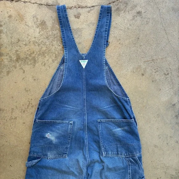 Vintage OshKosh B'Gosh Denim Overalls Size 38 Made in USA Sanforized